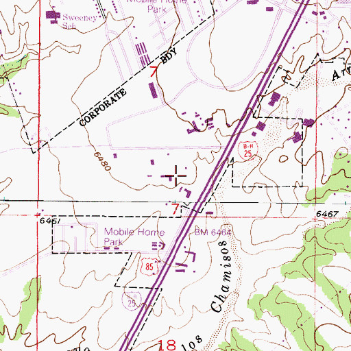 Topographic Map of RG-7652-X Water Well, NM