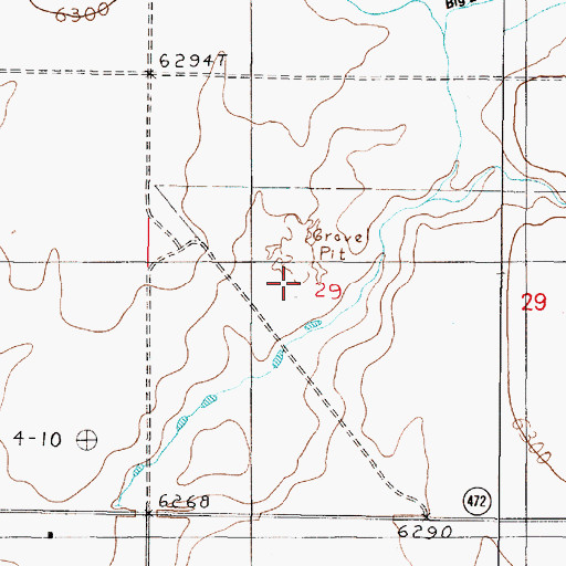 Topographic Map of 10264 Water Well, NM