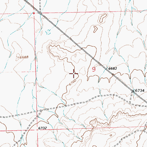 Topographic Map of 9U-279 Water Well, NM