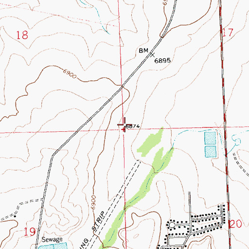 Topographic Map of Crownpoint-Con Water Well, NM