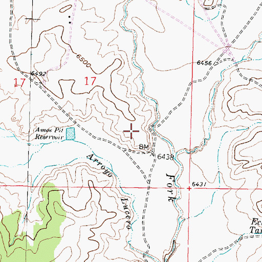 Topographic Map of 15T-543 Water Well, NM