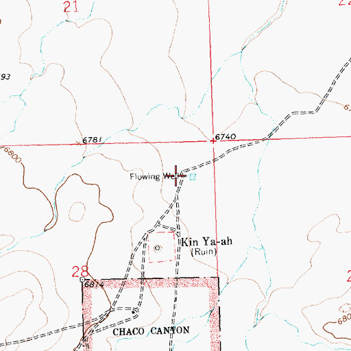 Topographic Map of 15B-19 Water Well, NM