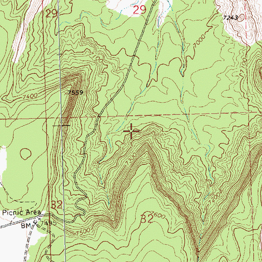 Topographic Map of SJ-936 Water Well, NM