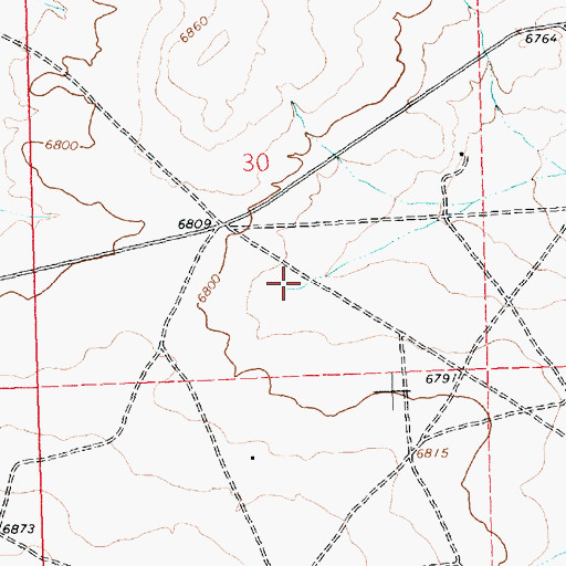 Topographic Map of 15R-319 Water Well, NM