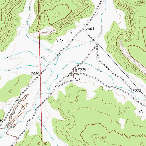 Topographic Map of 10024 Water Well, NM