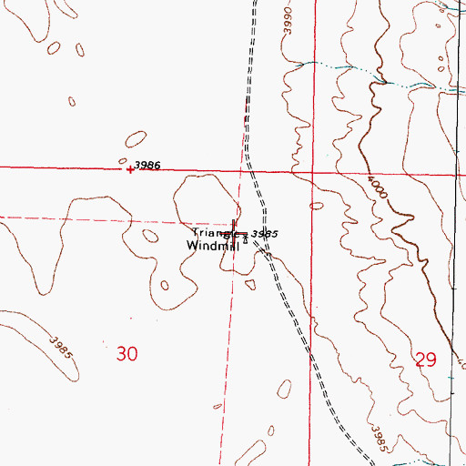 Topographic Map of 00872 Water Well, NM
