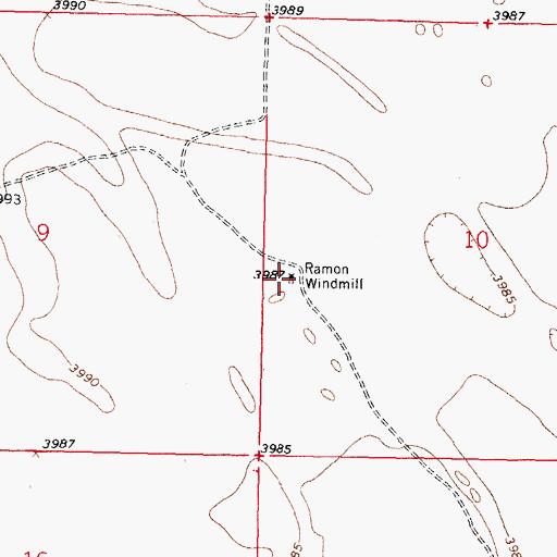 Topographic Map of 01026 Water Well, NM