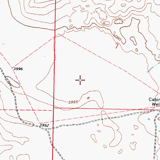 Topographic Map of 00871 Water Well, NM