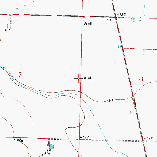 Topographic Map of 10366 Water Well, NM