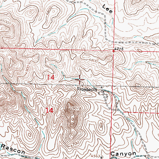 Topographic Map of 01071 Water Well, NM