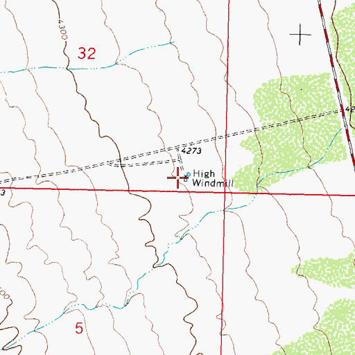 Topographic Map of 10378 Water Well, NM