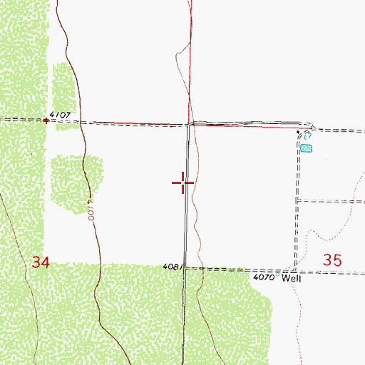 Topographic Map of 00924 Water Well, NM