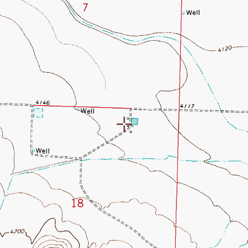 Topographic Map of 10372 Water Well, NM