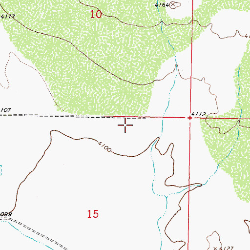 Topographic Map of 10369 Water Well, NM