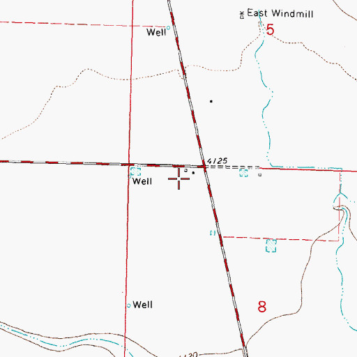 Topographic Map of 00904 Water Well, NM