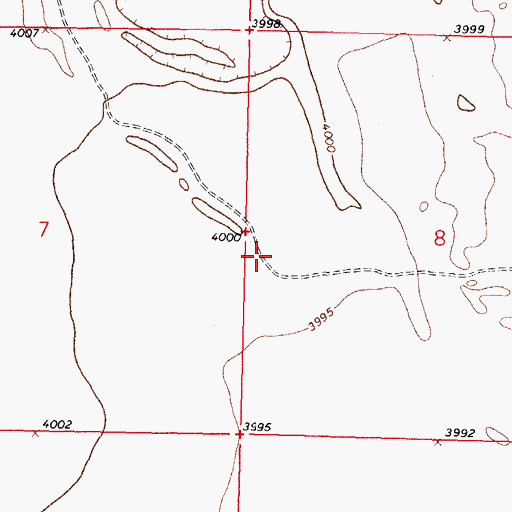 Topographic Map of 1025 Water Well, NM