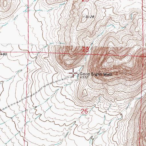 Topographic Map of 01582 Water Well, NM