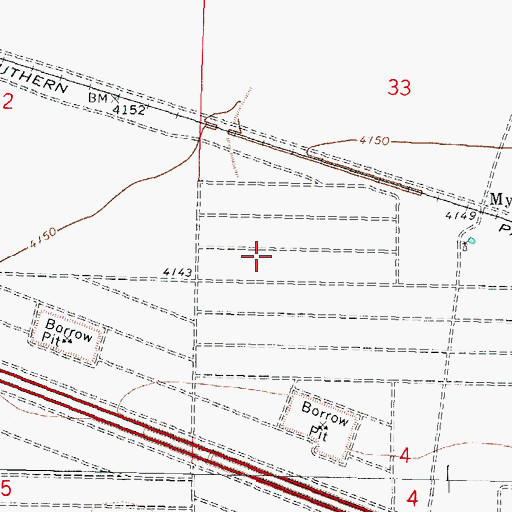 Topographic Map of 01603 Water Well, NM