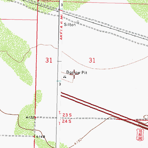 Topographic Map of 01601 Water Well, NM