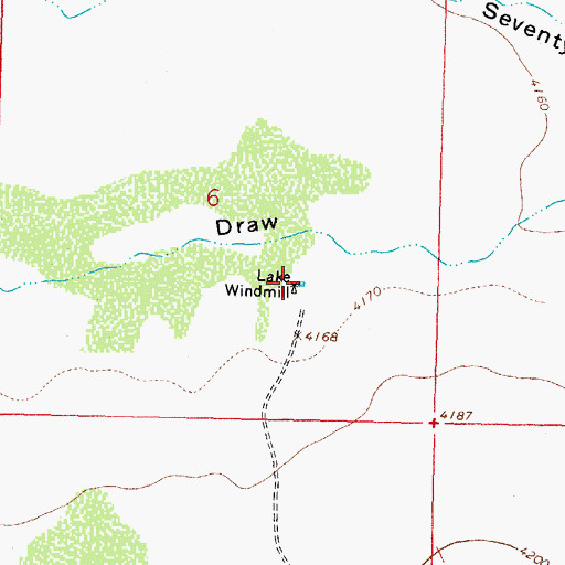 Topographic Map of 00941 Water Well, NM