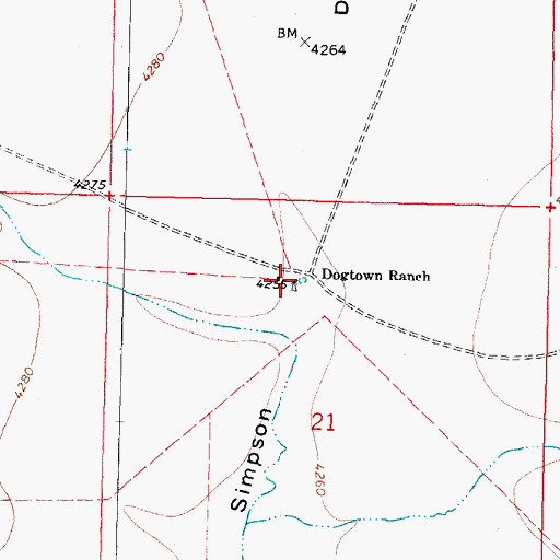Topographic Map of 01077 Water Well, NM