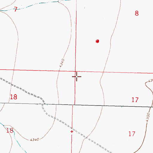 Topographic Map of 01074 Water Well, NM