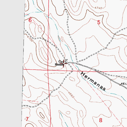 Topographic Map of 01079 Water Well, NM