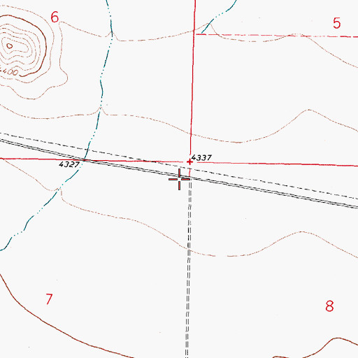 Topographic Map of 01126 Water Well, NM