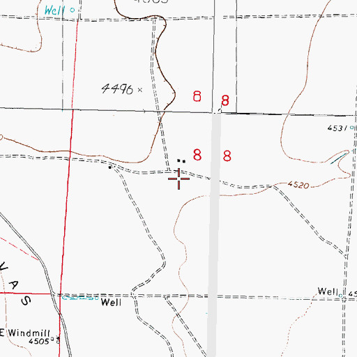 Topographic Map of NH 261 Water Well, NM