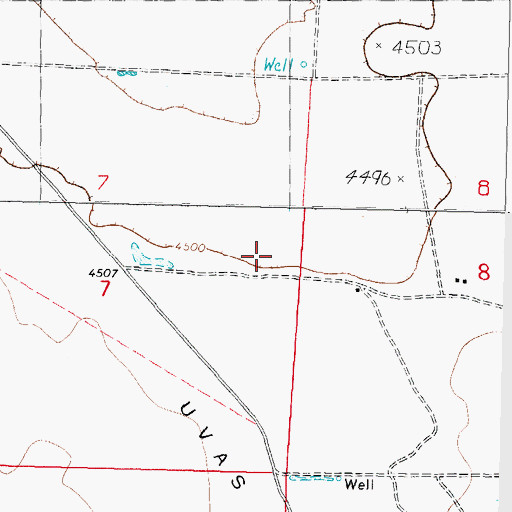 Topographic Map of NH 16 Water Well, NM