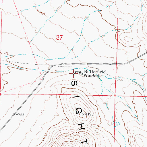 Topographic Map of 05000 Water Well, NM
