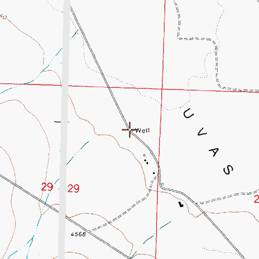 Topographic Map of NH 59 5 Water Well, NM