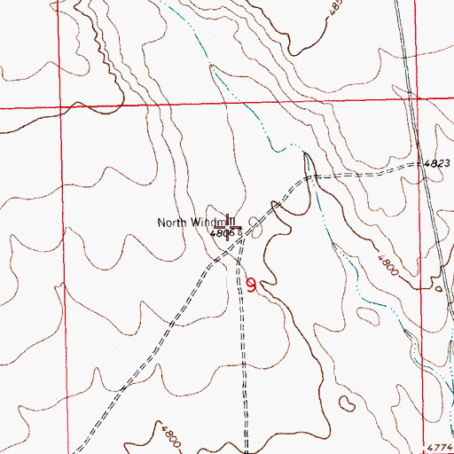 Topographic Map of 01373 Water Well, NM