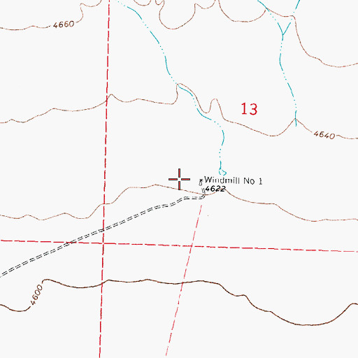 Topographic Map of 01237 Water Well, NM