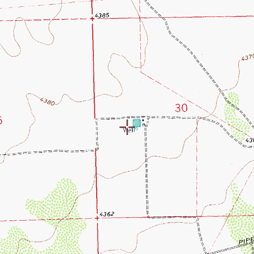Topographic Map of 00629 Water Well, NM