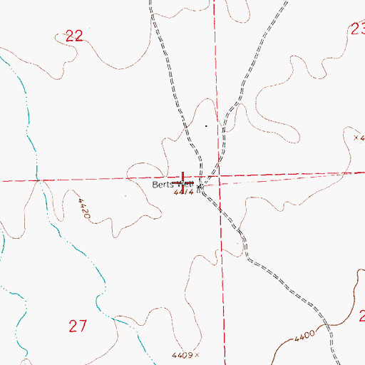 Topographic Map of 01393 Water Well, NM