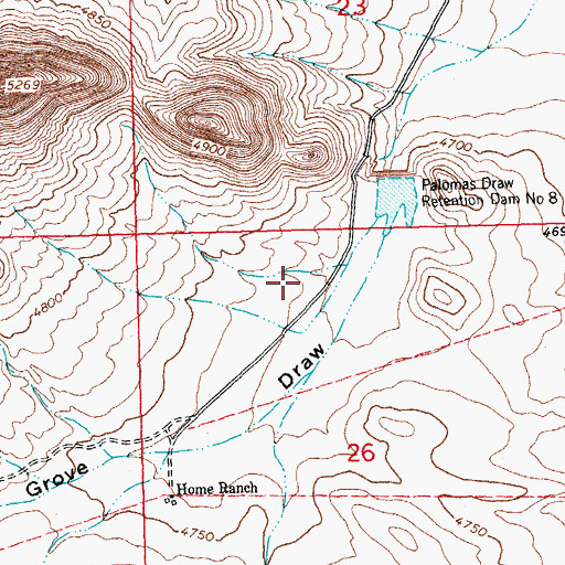 Topographic Map of 01482 Water Well, NM