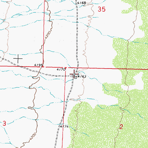 Topographic Map of 00800 Water Well, NM
