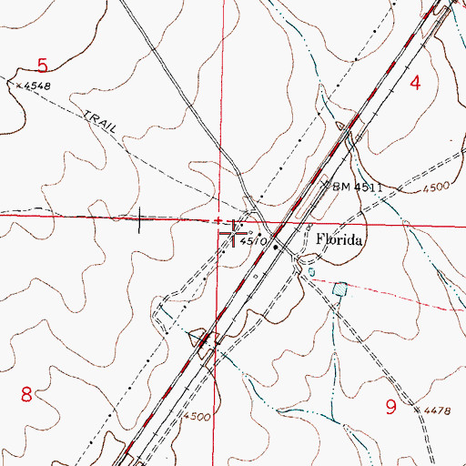 Topographic Map of 01214 Water Well, NM