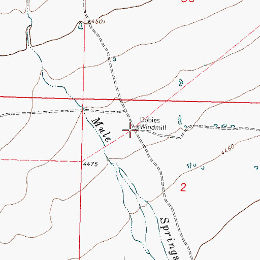Topographic Map of 01583 Water Well, NM