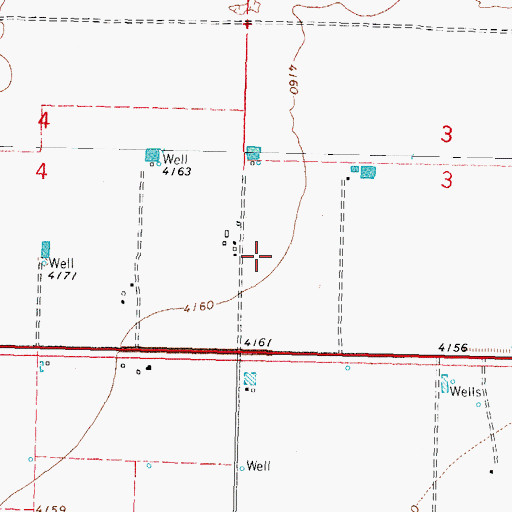 Topographic Map of 10115 Water Well, NM