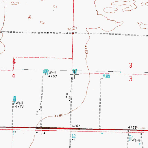 Topographic Map of 10102 Water Well, NM