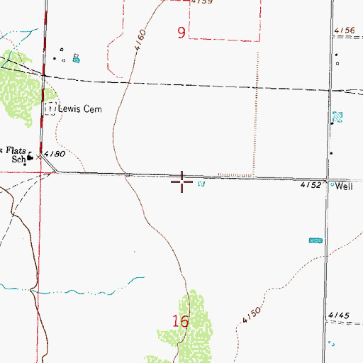 Topographic Map of 10131 Water Well, NM