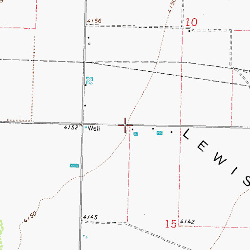 Topographic Map of 00317 Water Well, NM