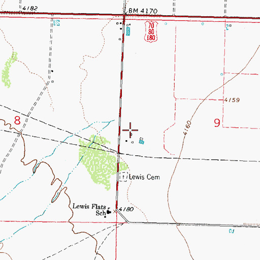 Topographic Map of 10114 Water Well, NM
