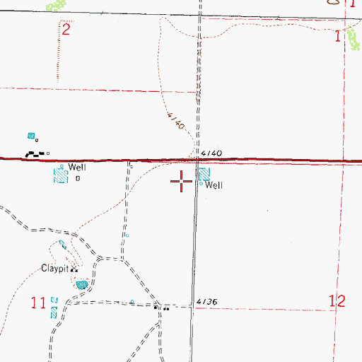 Topographic Map of 10119 Water Well, NM