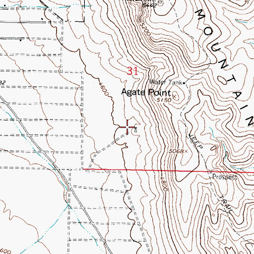 Topographic Map of 00326 Water Well, NM