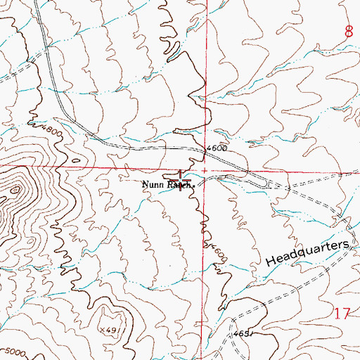 Topographic Map of 645 Water Well, NM
