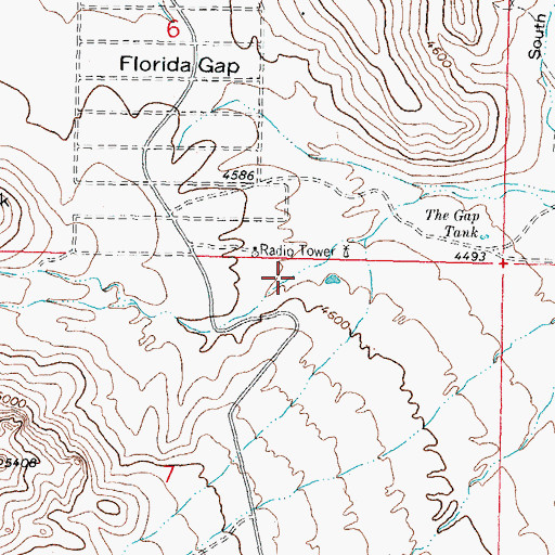 Topographic Map of 10303 Water Well, NM