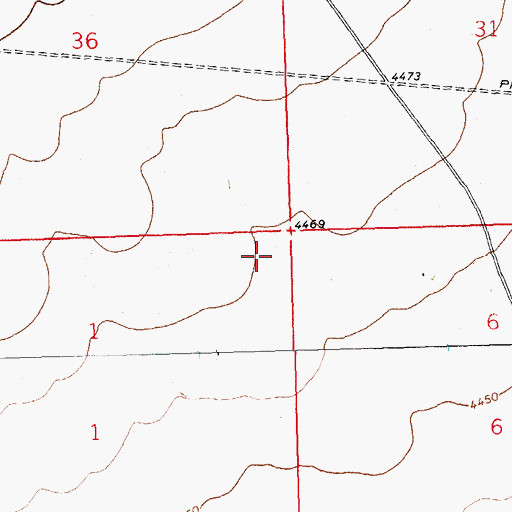 Topographic Map of Well 5 Water Well, NM